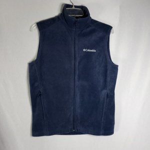 Columbia Men's Blue Sleeveless Outdoor Sports Fleece Vest Size SM
